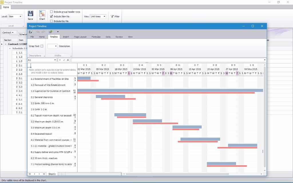 Bill Project Schedule Of Quantities